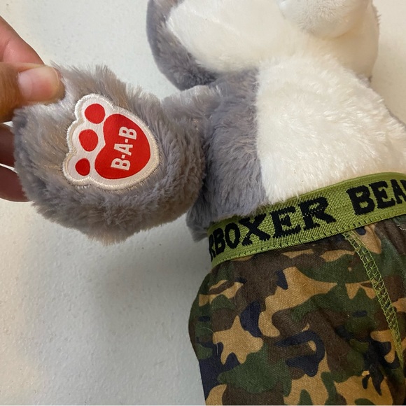 Build A Bear Great Wolf Lodge Wiley Wolf Gray 16" Plush BABW Souvenir - Picture 6 of 6